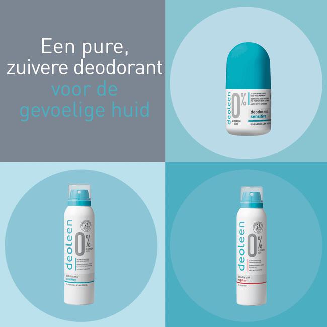 Deoleen Sensitive 0% Aluminium Deodorant Roller 50 ML