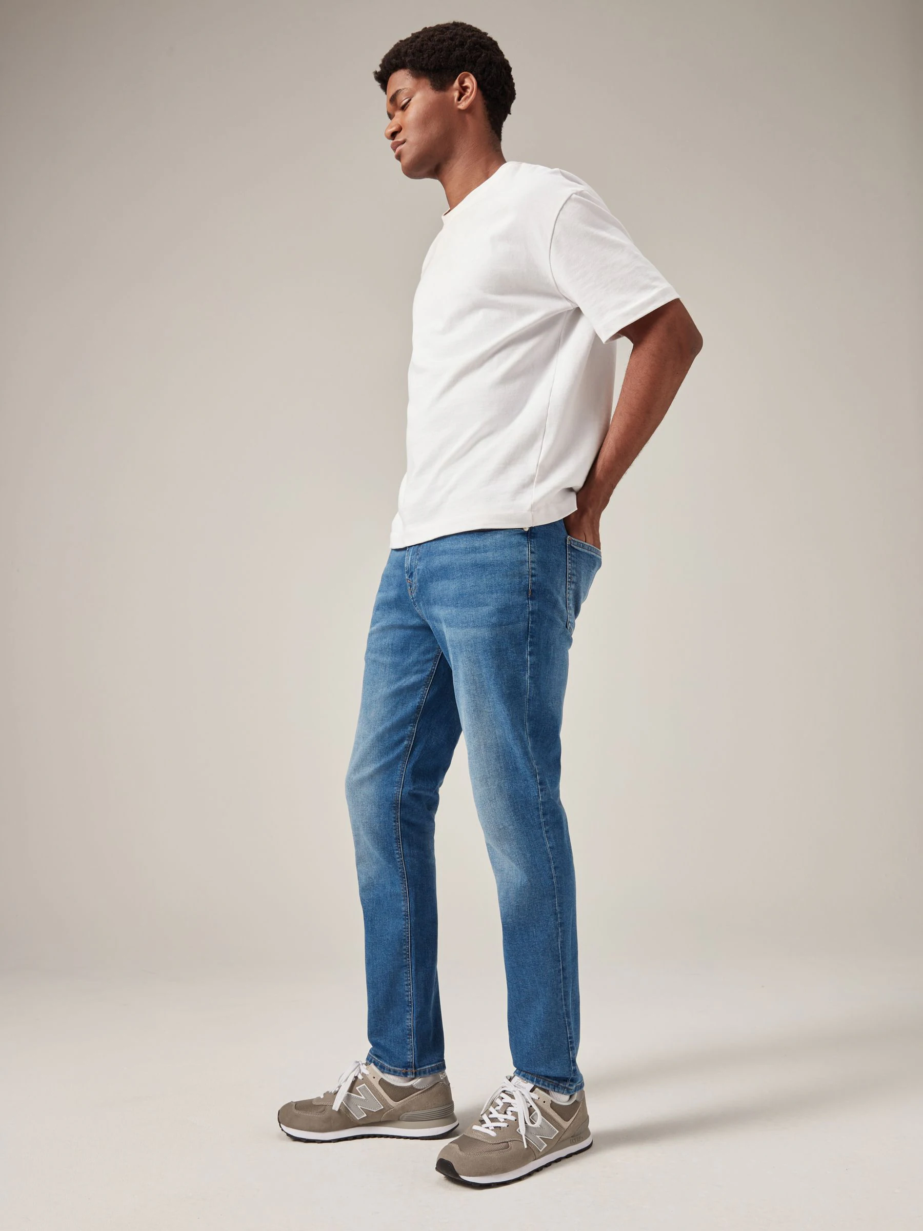 Lichtblauw - Enkele - Skinny fit klassieke stretchy jeans