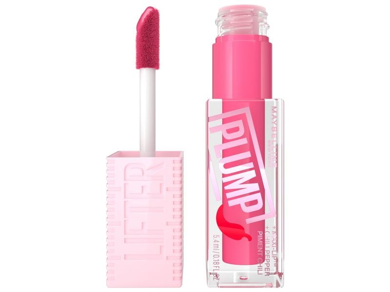 Maybelline Lip Gloss Lifter Plump 003 Pink String Lipgloss sorgt für einen aufgespritzten Lippen-Effekt ohne OP bis zu 4 Stunden lang