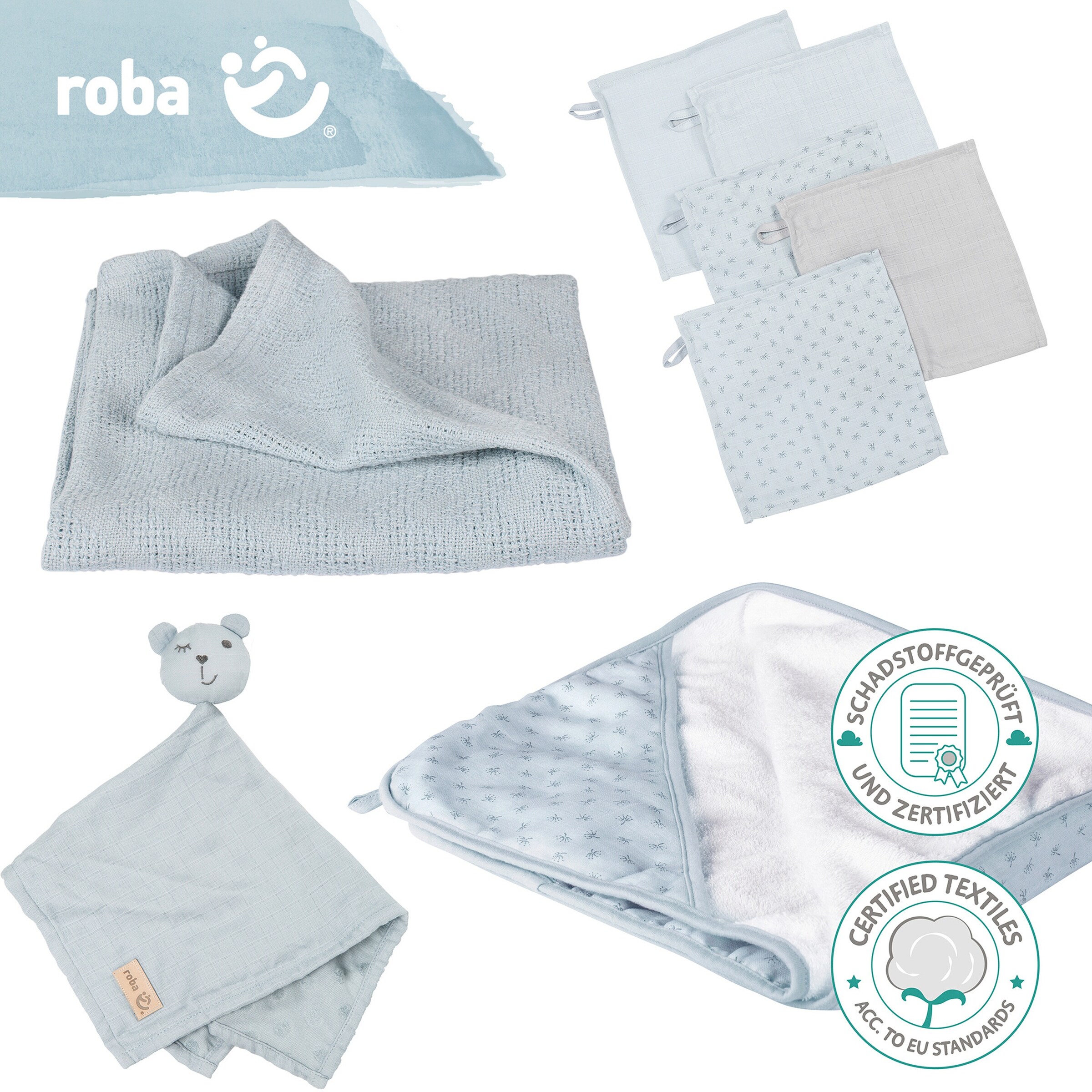 roba Geschenkset Babypflege Lil Planet türkis