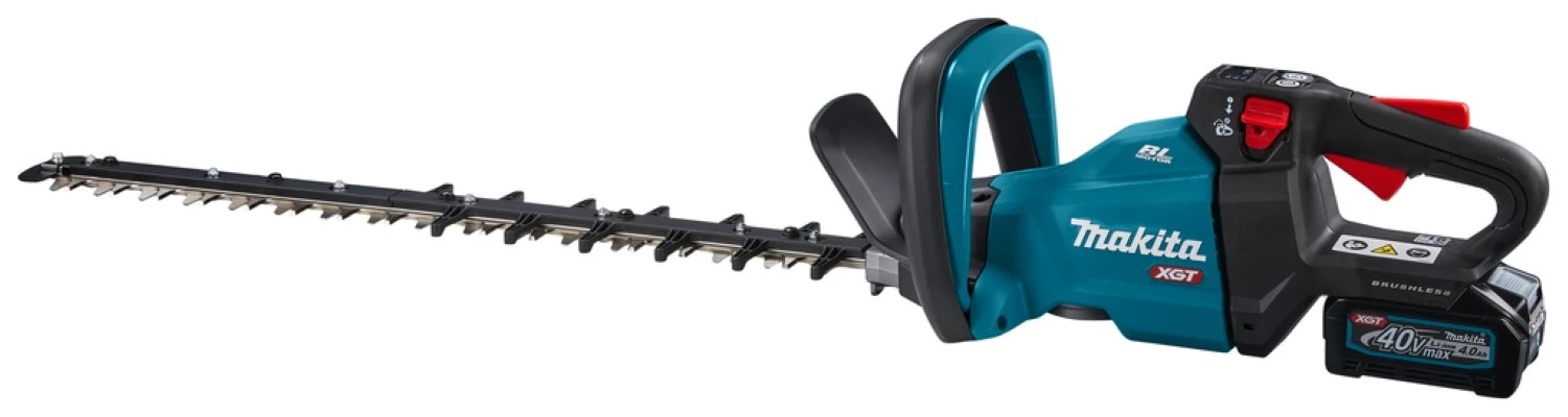 Makita UH006GD201 XGT 40V Max Heggenschaar 600 mm Terugsnoeiuitvoering 2,5 Ah accu (2 st), snellader, in doos