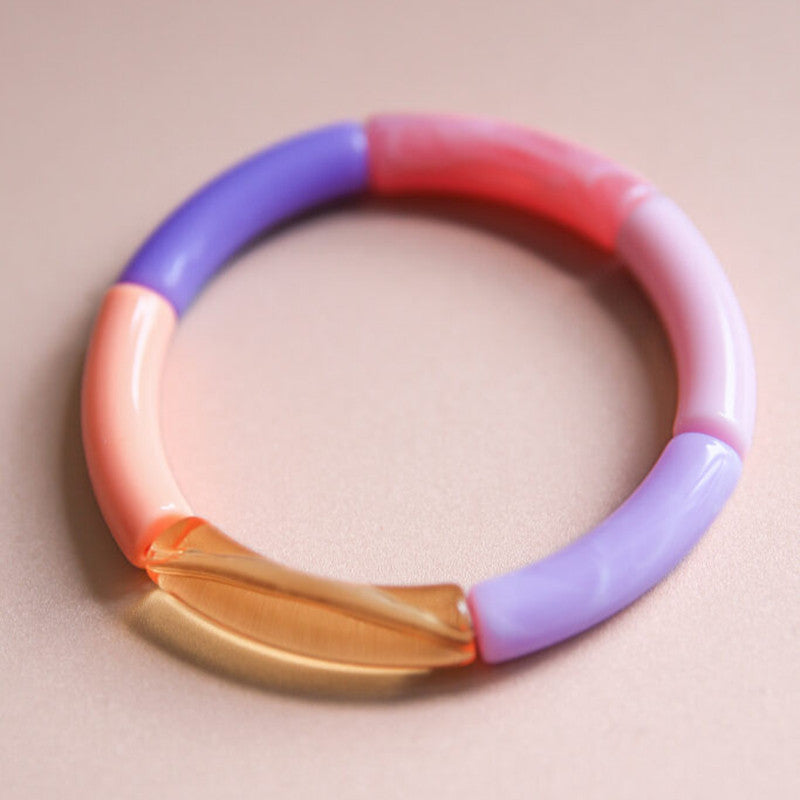 Armband Tube Susi pink lila orange rosa