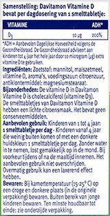 Davitamon Vitamine D Kind Smelttabletten 150TB