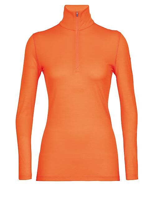 ICEBREAKER - T-SHIRT ML DEMI ZIP OASIS HALPH ZIP W
