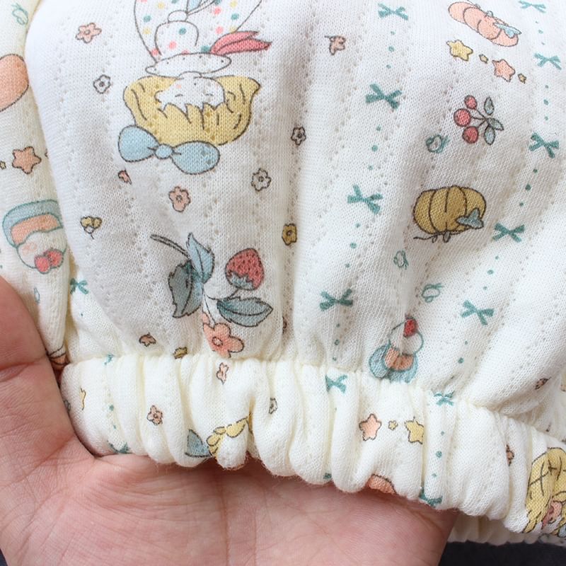 Dogini - Pyjamabroek met elastische taille en rechte pijpen en patroonprint