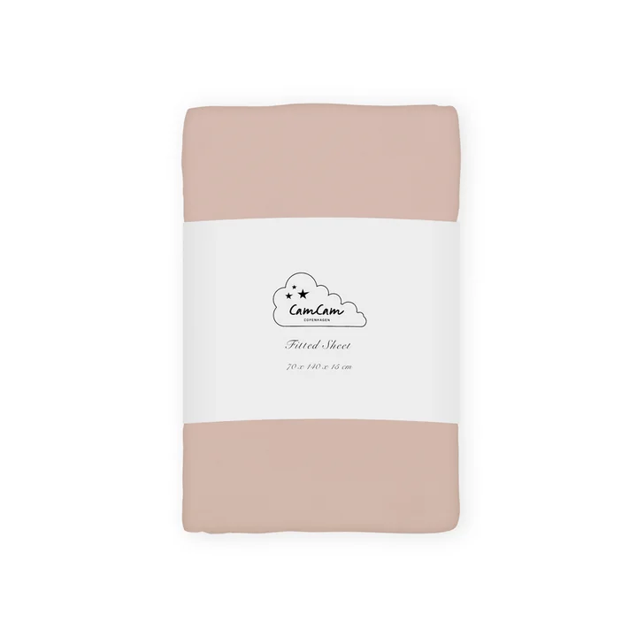 Cam Cam Copenhagen - Kinder-Spannbettlaken 70 x 140 cm, dusty rose