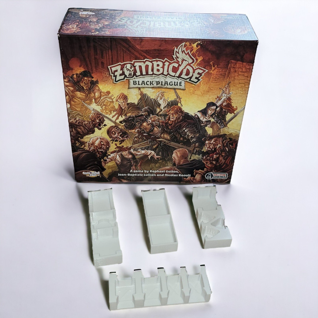 Zombicide - Black Plague : Rangement insert blanc compatible