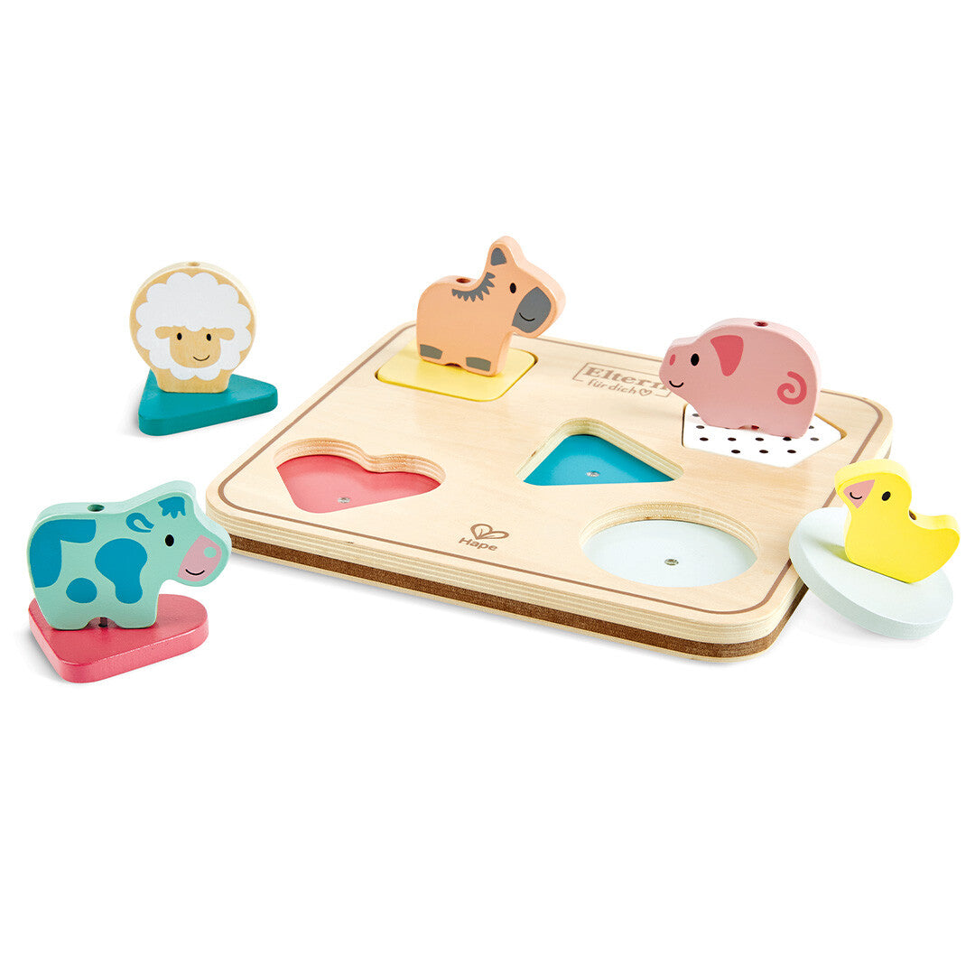 Hape puzzel dierengeluiden