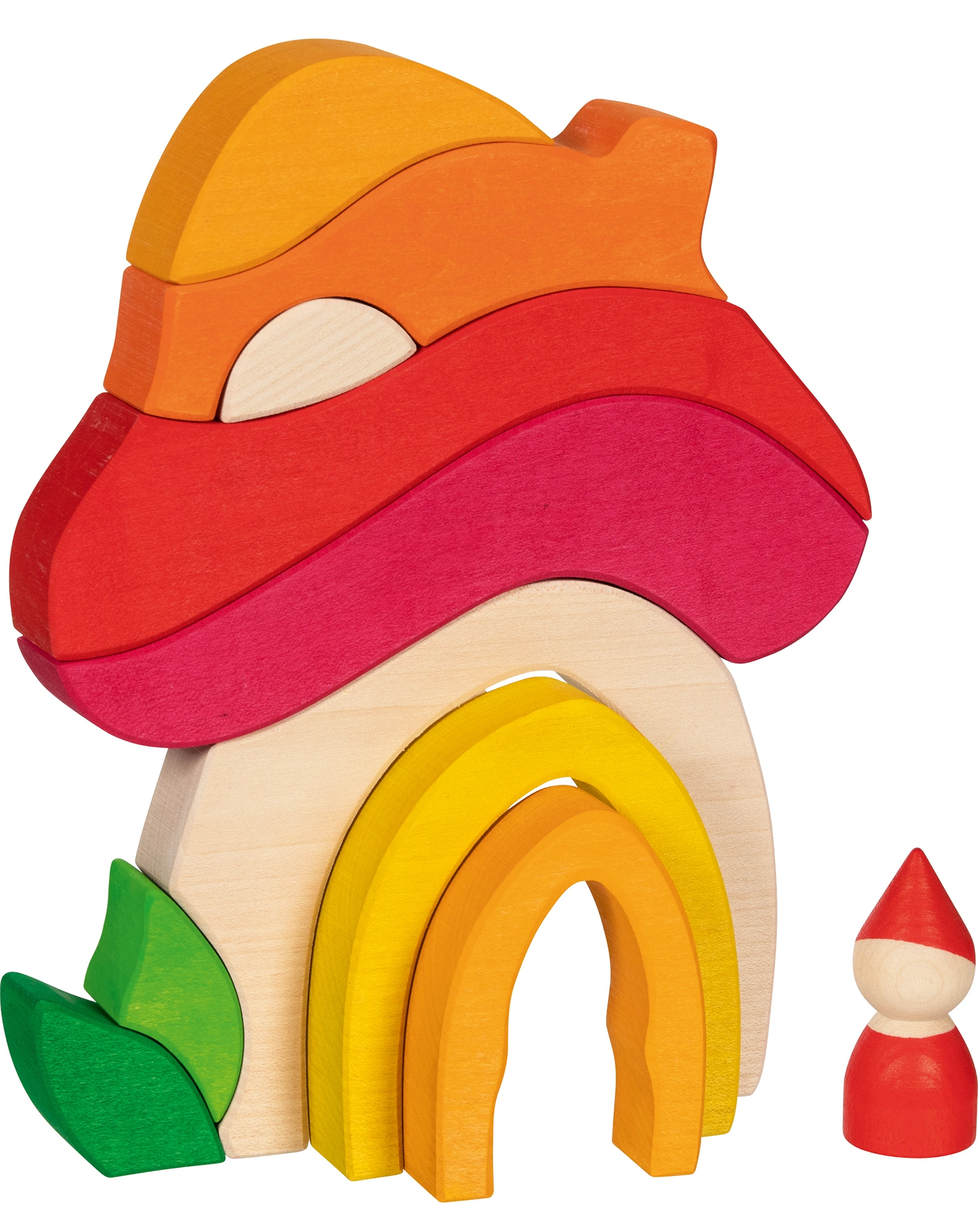Bausteine PILZHÄUSCHEN aus Holz