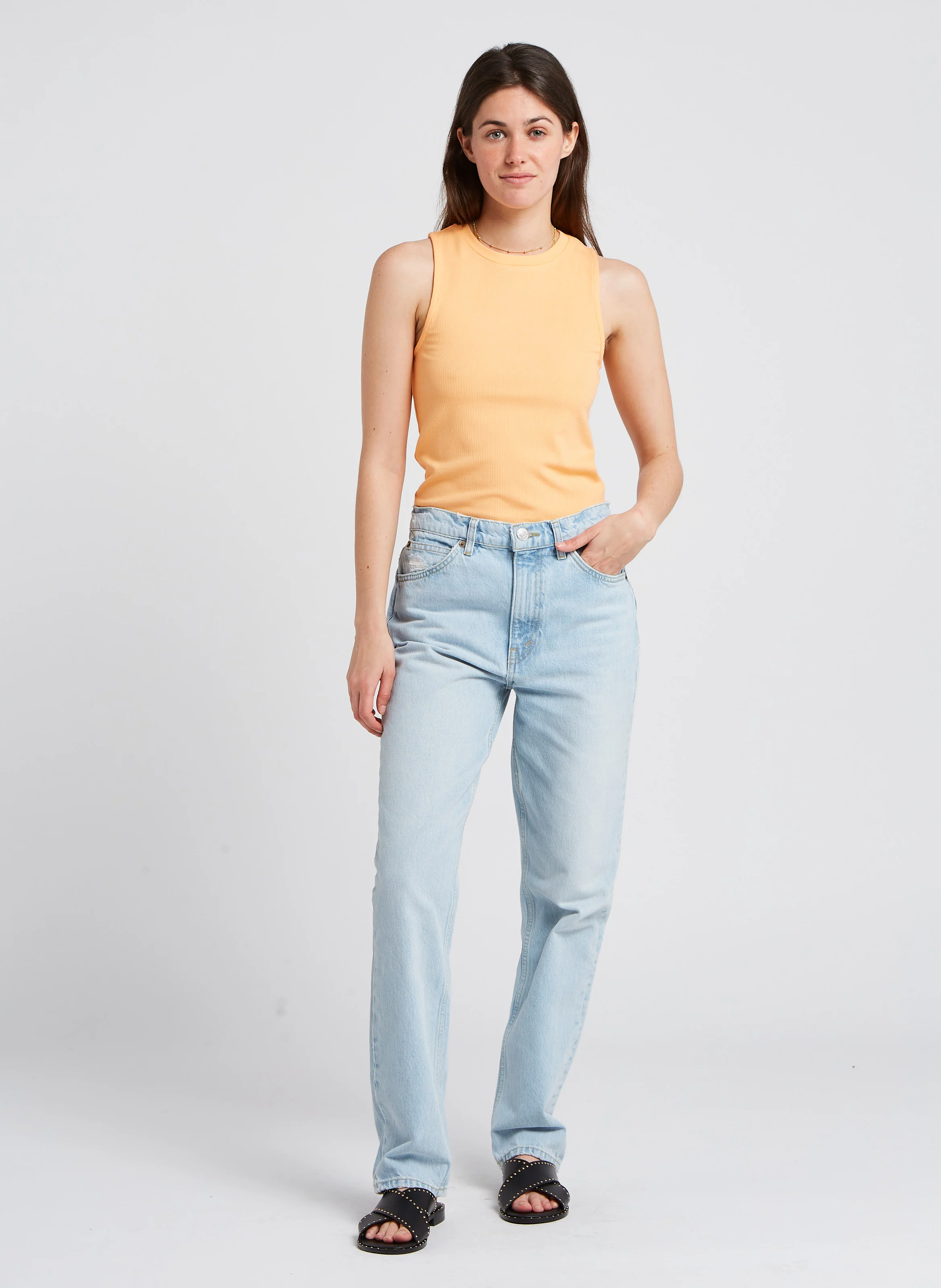 70S STRAIGHT - Jean droit en coton | Jean Délavé
