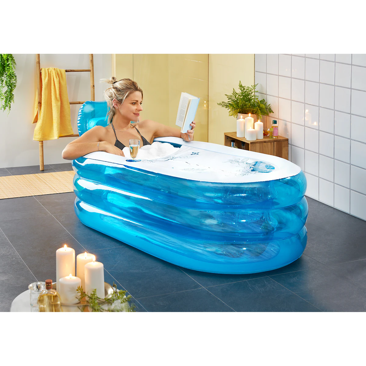 genialo - Aufblasbare Badewanne - blau