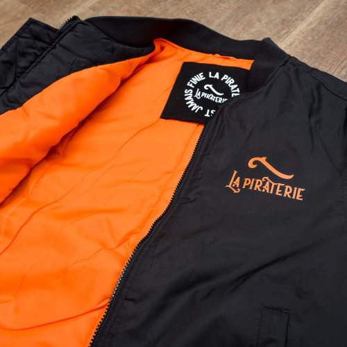 Veste Bomber Wave Noir Orange
