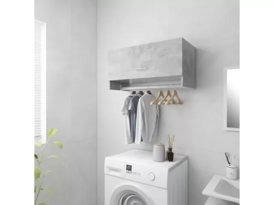 Porte manteau mural Gris béton 70x32,5x35