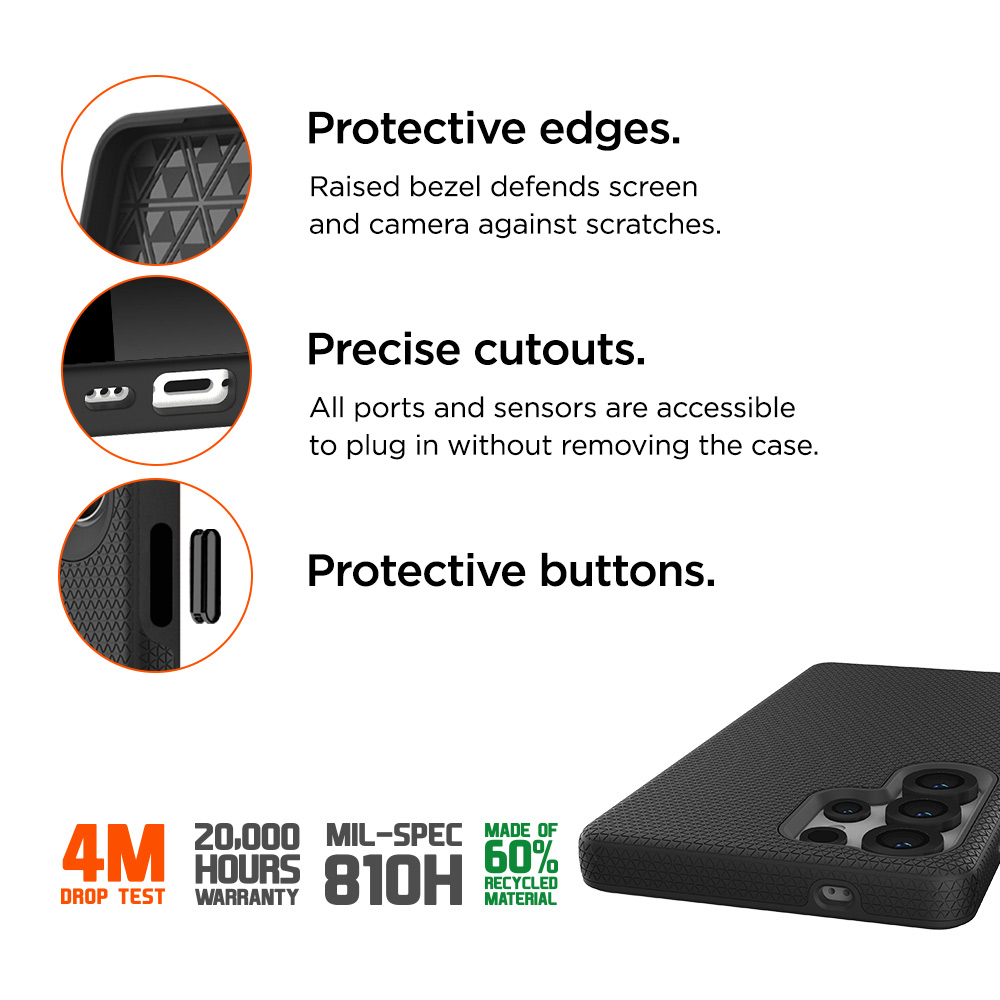 Samsung Galaxy S25 Ultra North Case Premium Hybrid Schutzhülle (EGCA00708) - Schwarz