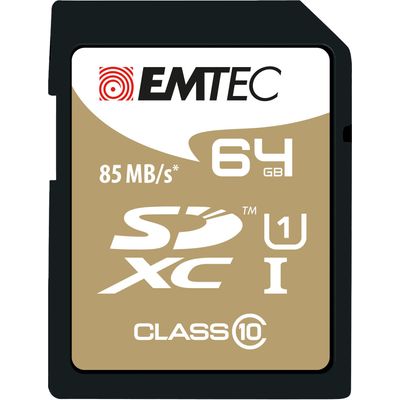 Emtec Elite Gold - carte mémoire 64 Go - Class 10 - SDXC UHS-I U1