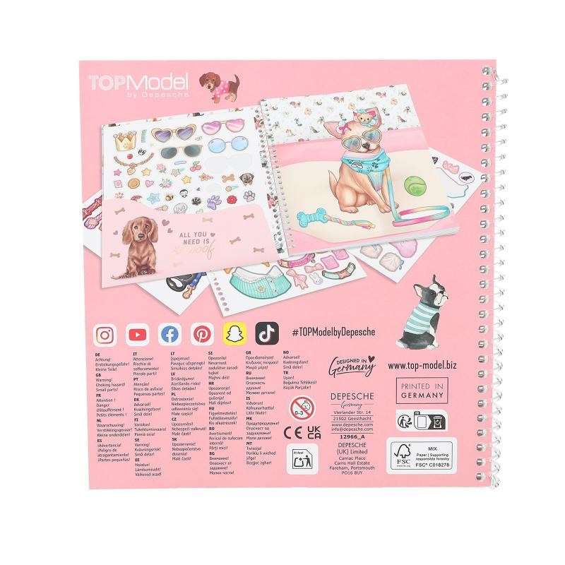 TOPModel- Dress Me Up Stickerbog DOGGY