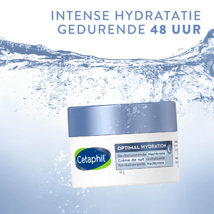 Cetaphil Optimal Hydration Revitaliserende Nachtcrème﻿ Duoverpakking 2x48GR