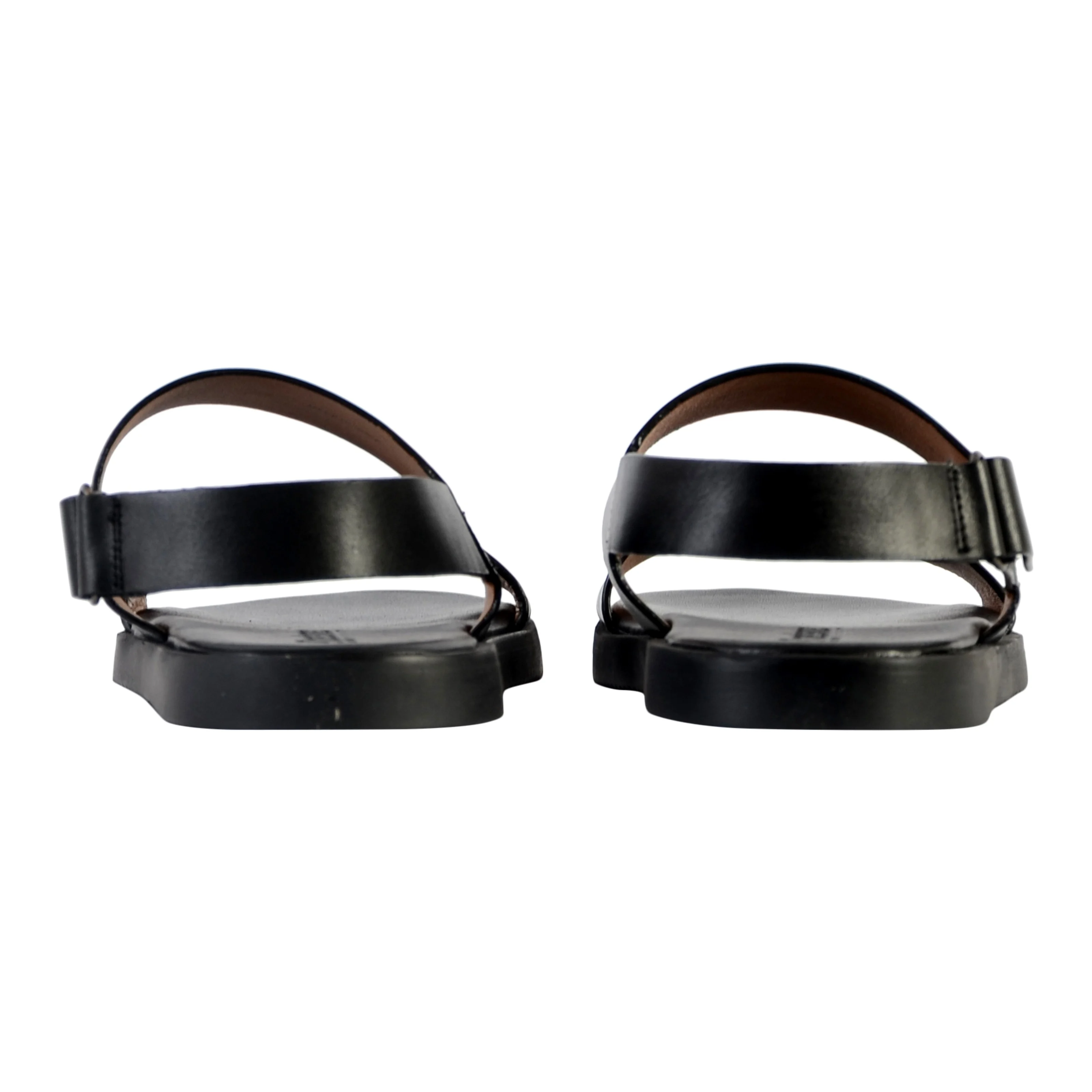 Sandale plate cuirjoyce | Noir