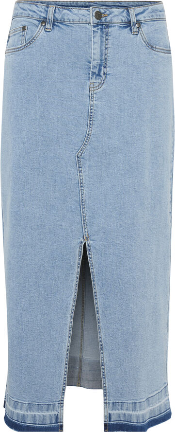 Culture CUami Long Skirt Light blue wash