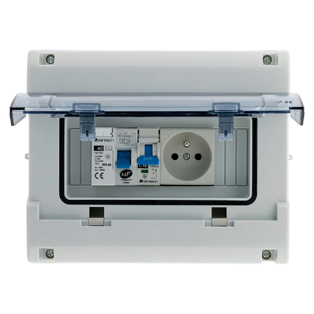 Zenitech Coffret électrique étanche IP65 8 modules