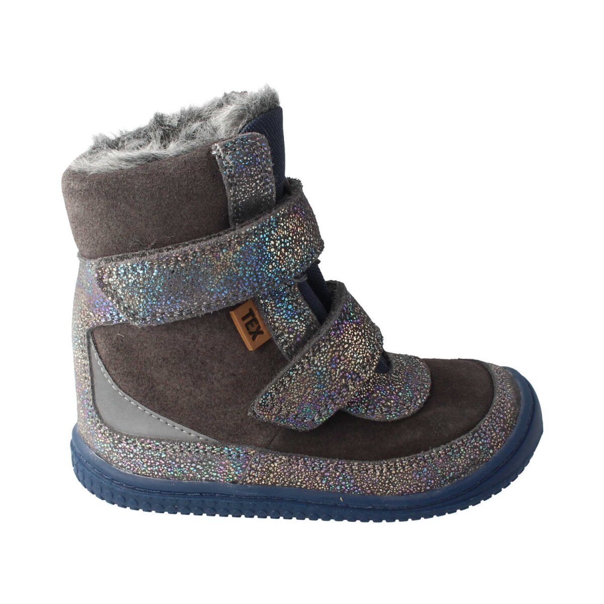 202102-WX32 LHOTSE glitter grey velours tex velcro Weite/M