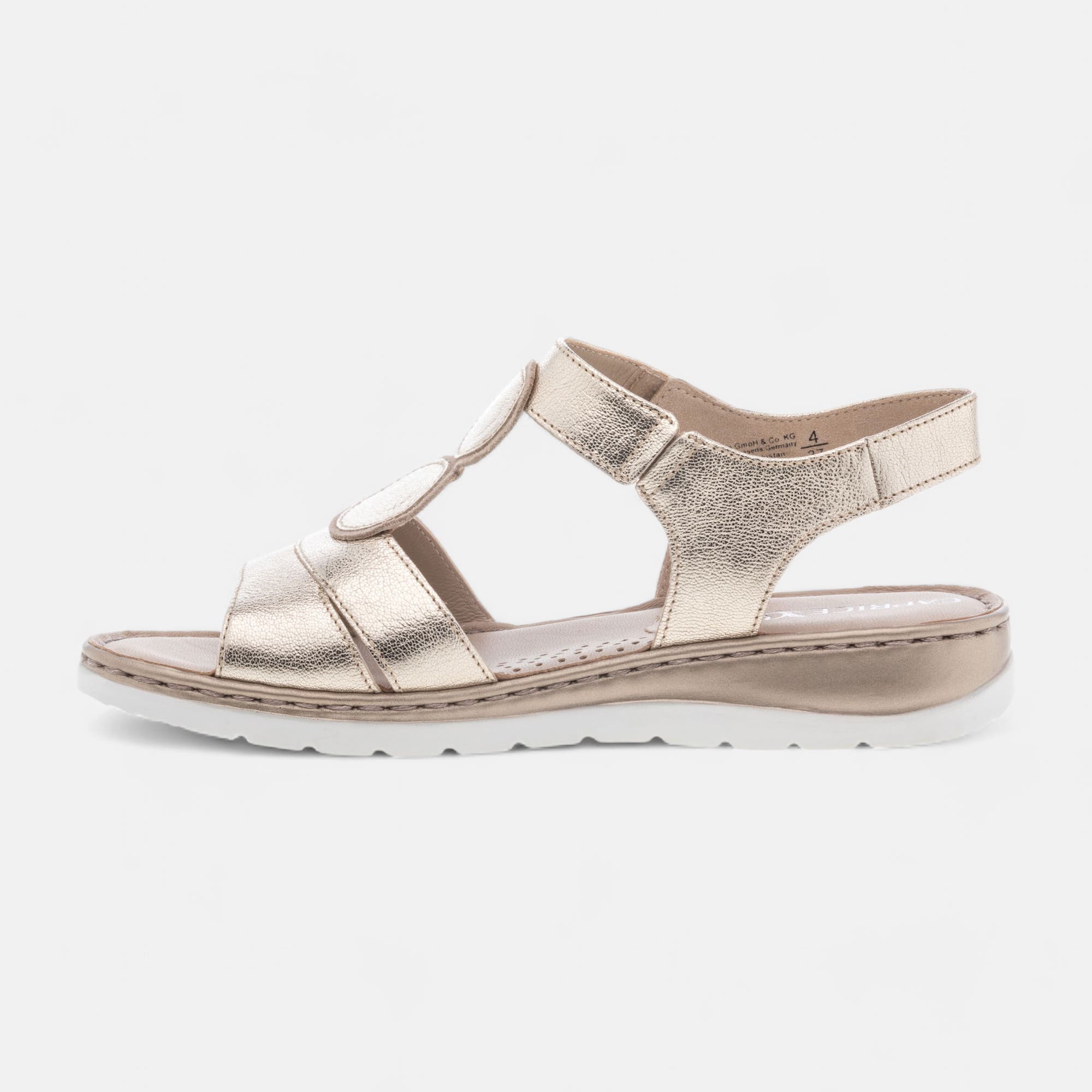 Sandales Femme en cuir or