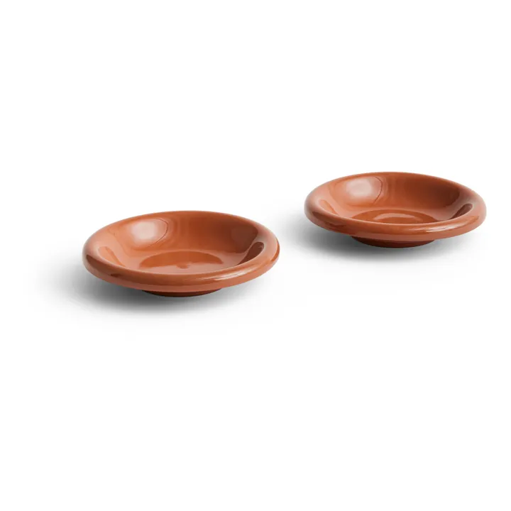 Hay Assiettes creuses en terracotta Barro - Set de 2, Rui Pereira