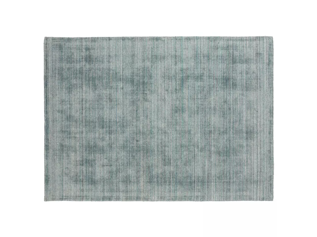 Tapis chenille rectangulaire imprimé nuancé bleu clair 200 x 290 cm
