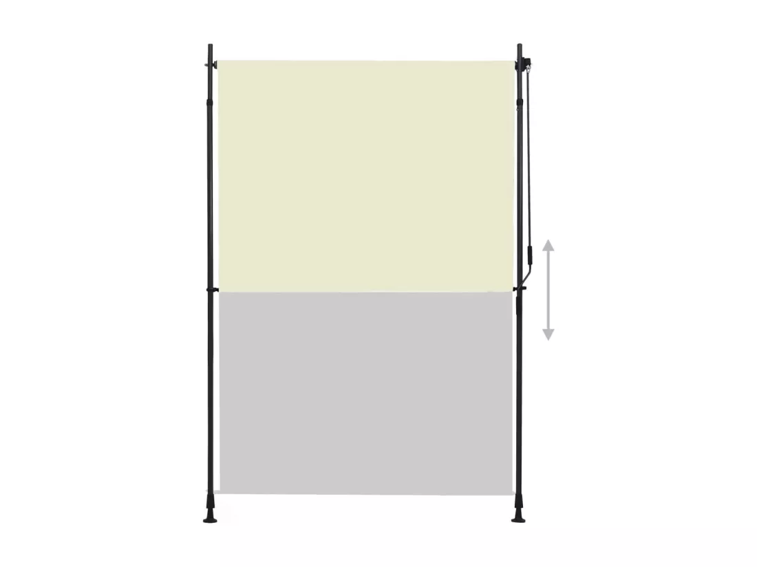 Store roulant d'extérieur 150 x 270 cm Crème