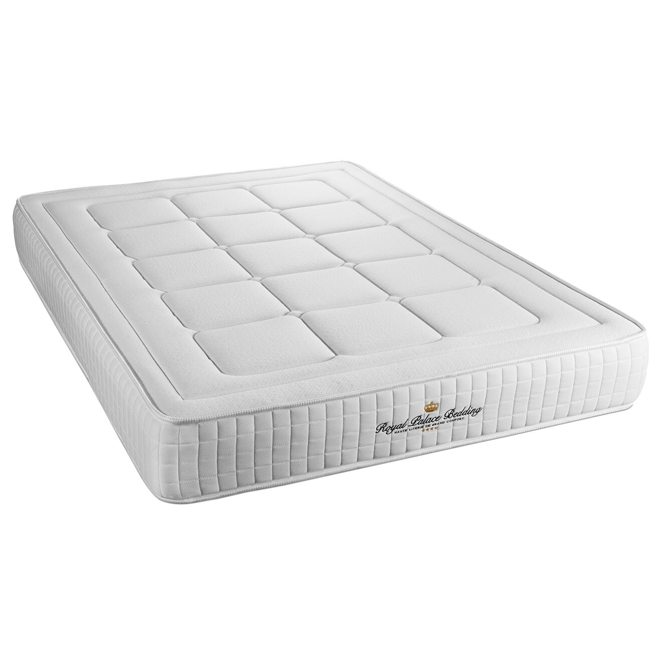 Royal Palace Bedding Ensemble matelas à mémoire de forme & sommier Balmoral blanc - 90x190 cm