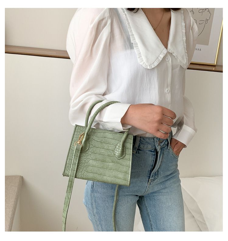 HOVERUP - Croc Grain Crossbody Mini-tas