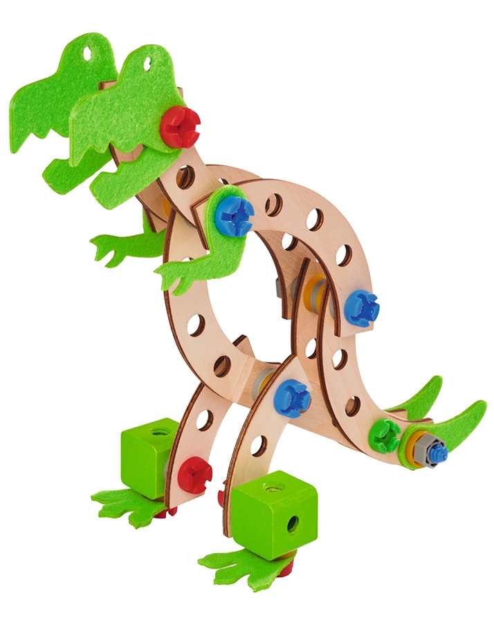 Holz-Bausatz CONSTRUCTOR - DINOSAURIER 100-teilig