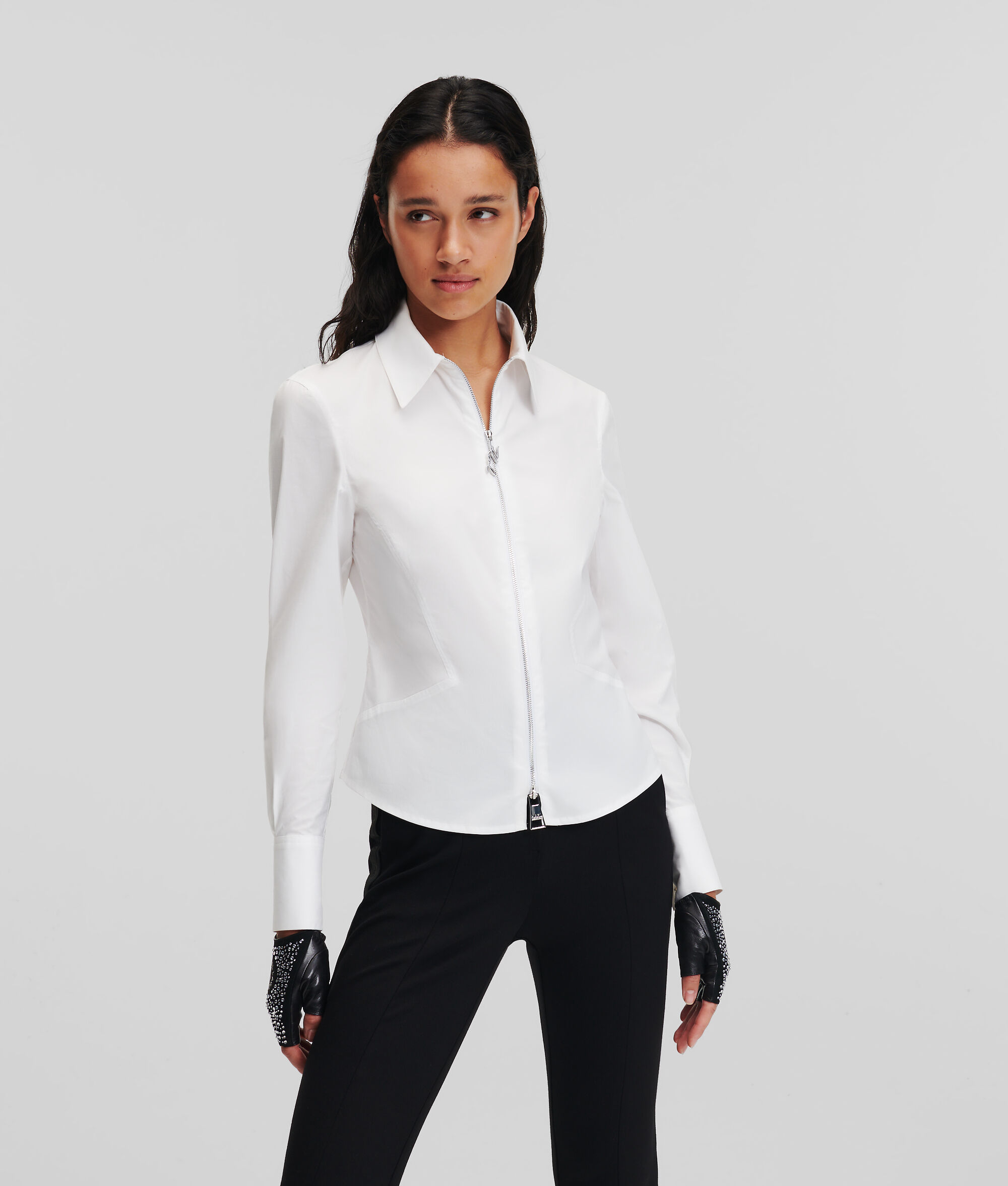 CHEMISE À FERMETURE ZIPPÉE BIDIRECTIONNELLE