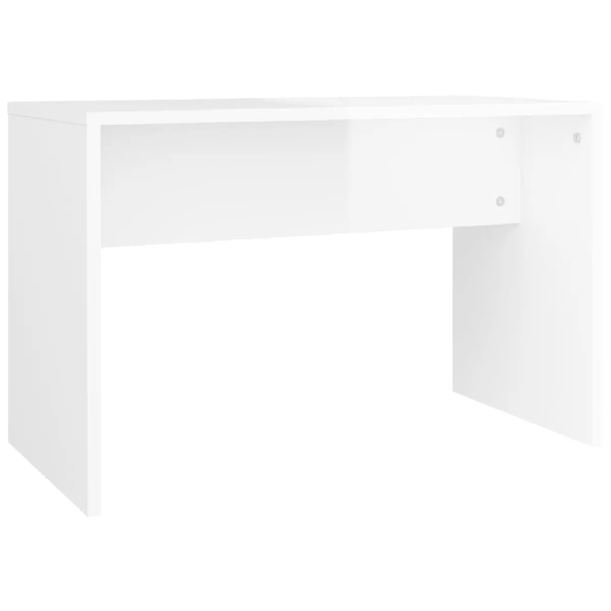 Helloshop26 Coiffeuse design avec led - Blanc brillant