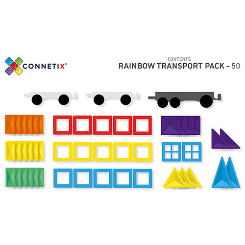 Connetix transport - rainbow - 50st