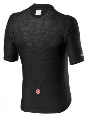 Maillot Manches Courtes Castelli Heritage Maglia Nera Noir