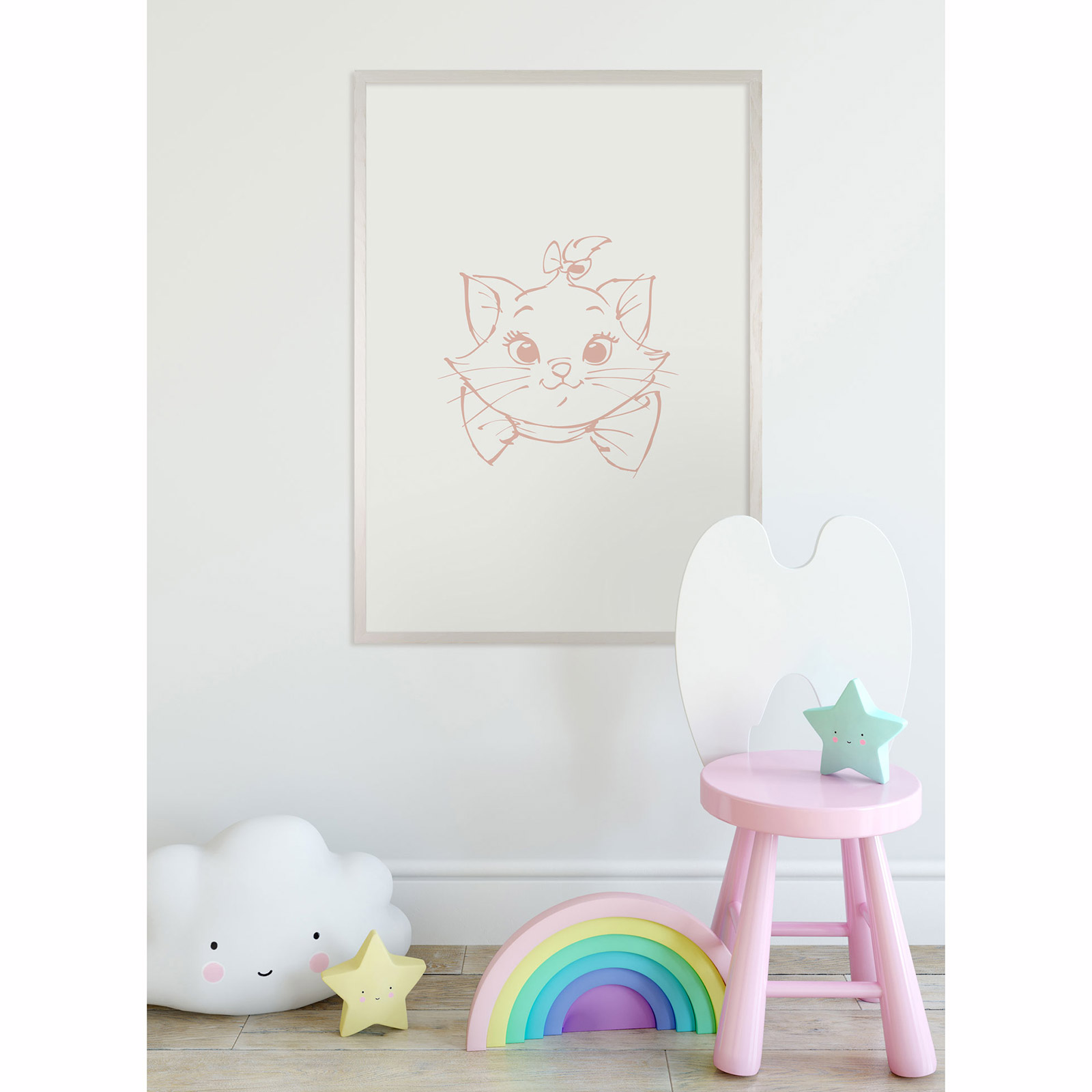 Wandbild MAJESTIC MARIE - rosa - 50x70 cm