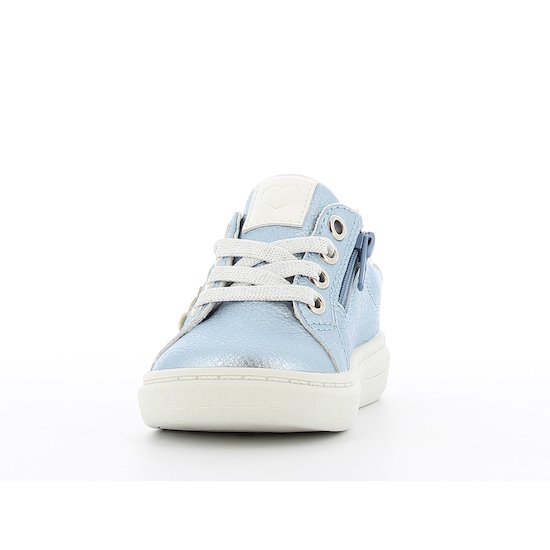 Baskets basses cœurs brillants   Bleu        de               P'tit Bisou premiers pas