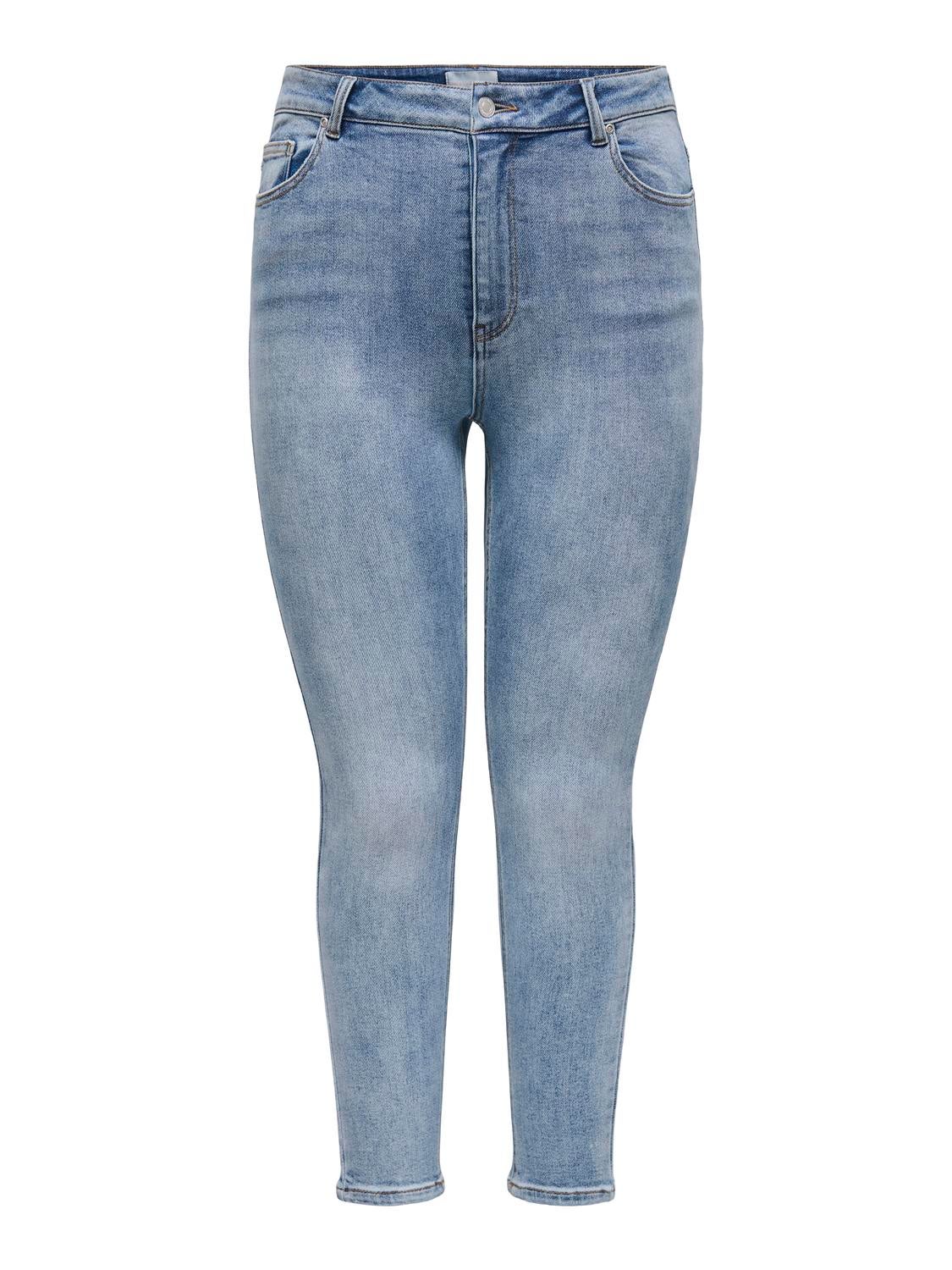 CARMILA Hohe Taille Skinny Fit Jeans Light Blue Denim