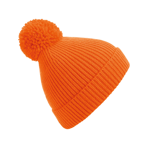 Gorro de malha trançada com pompom Beechfield
