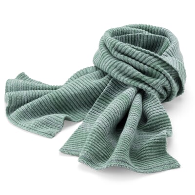 Unisex-Strickschal meliert, Hellgrün