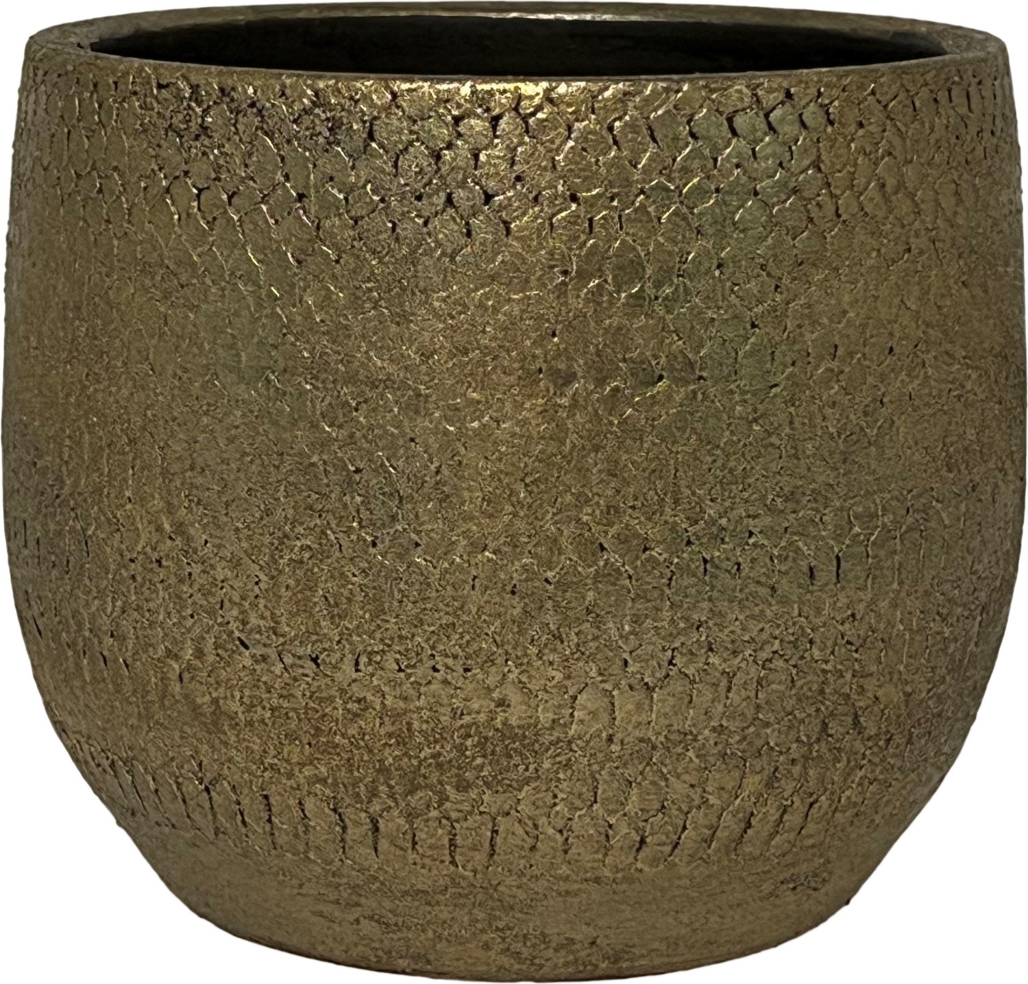 HS bloempot Austin goud D 59 H 54 cm