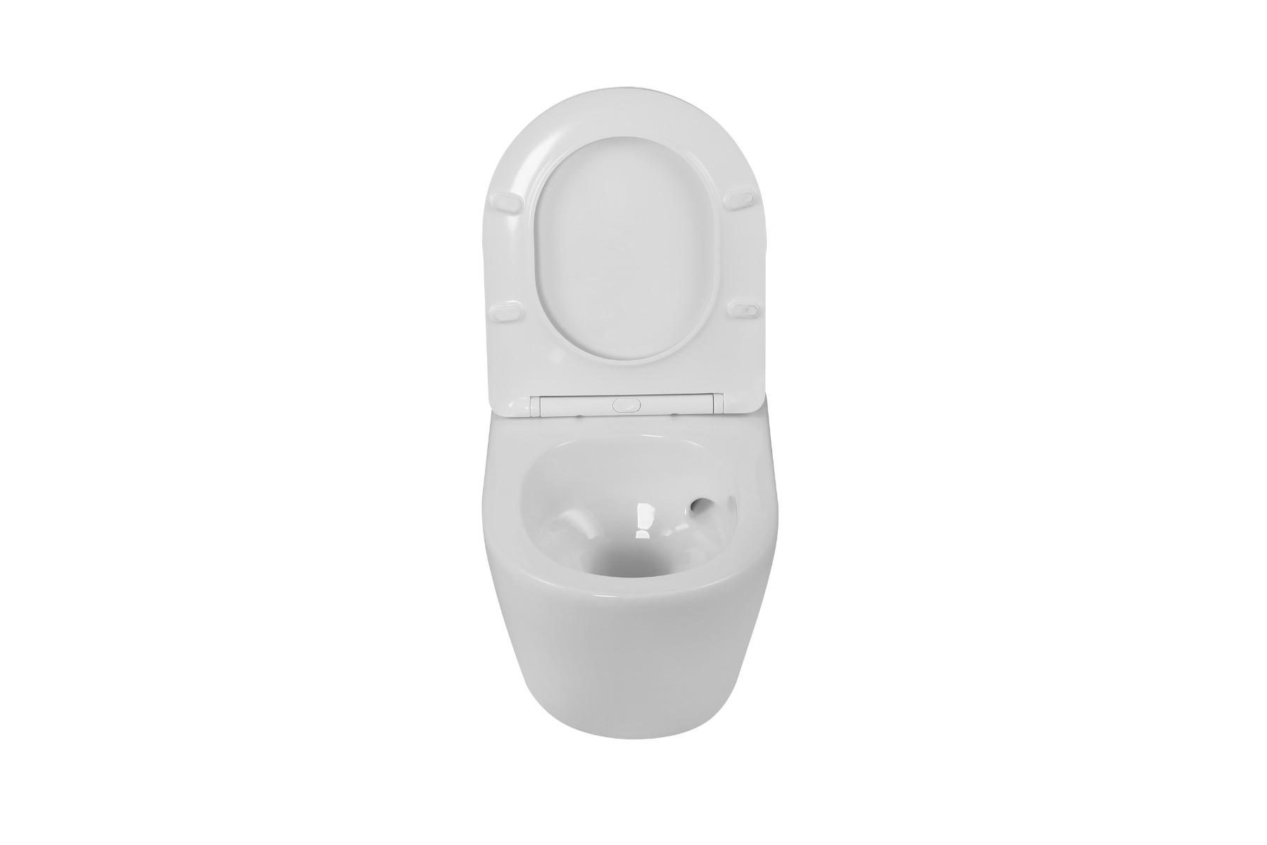 Kerra Kasos randloos hangend toilet met softclose zitting wit