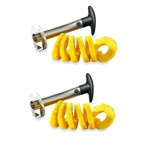 Lot de 2 Coupe ananas en inox Mathon