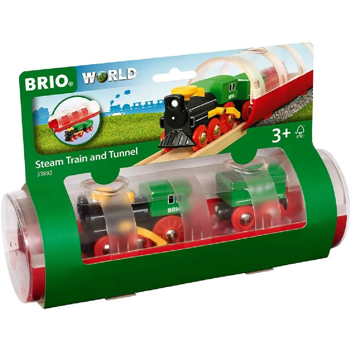 Brio Train à Vapeur avec Tunnel