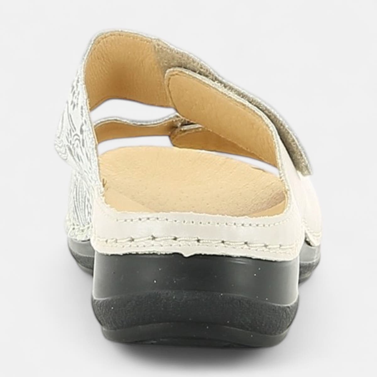 Nu-pieds confort Femme en cuir or