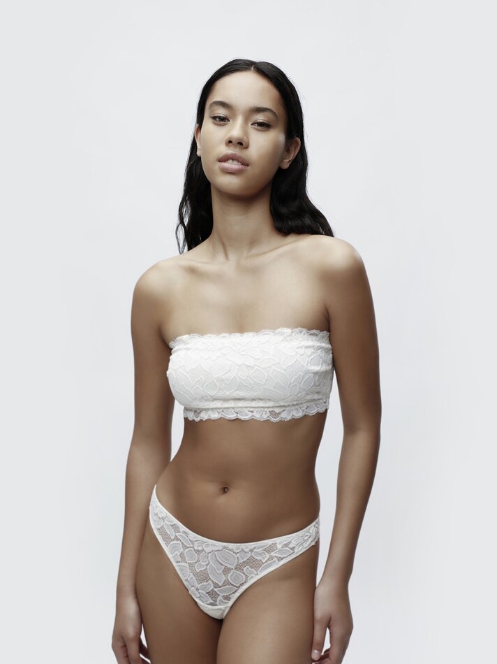 Conjunto de 2 tops de renda - Branco