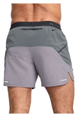 Short Nike Trail Second Sunrise 5in Gris Homme