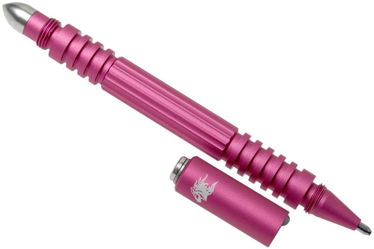 Rick Hinderer Investigator Pen Aluminium Matte Pink, tactische pen