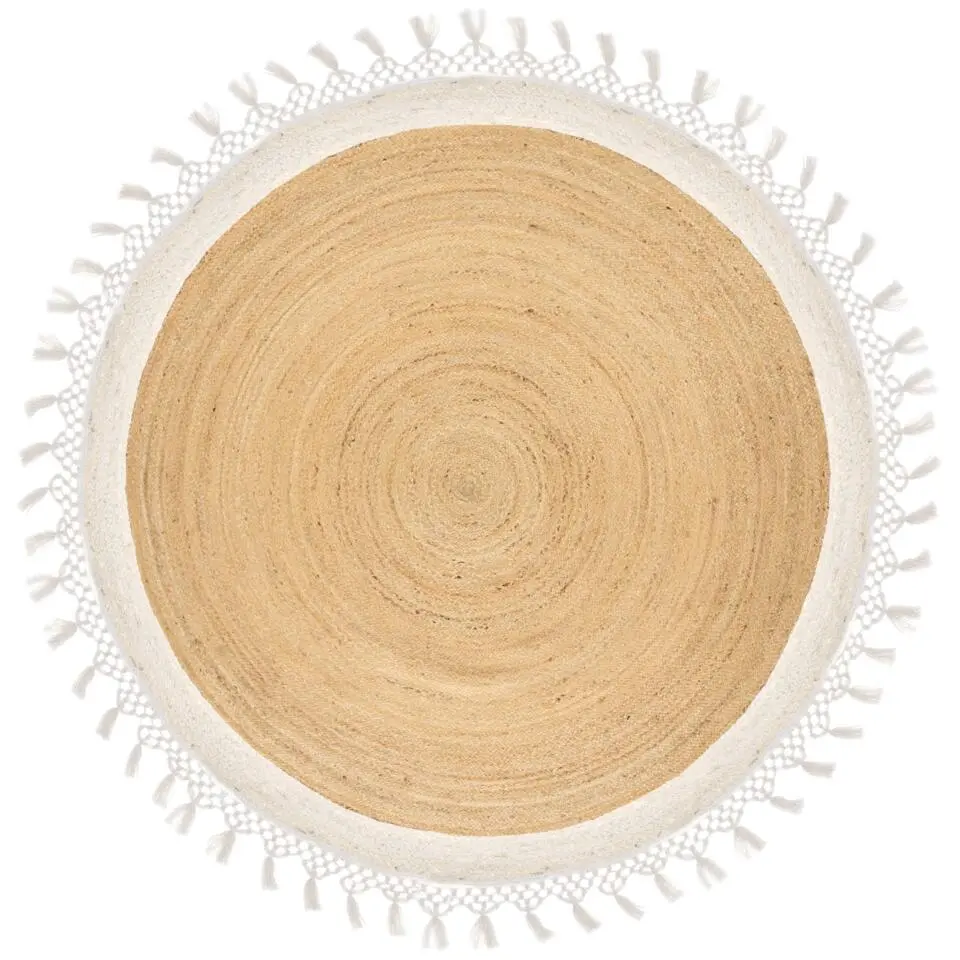 MARTS - Vloerkleed - Beige/Wit - 200 cm - Jute